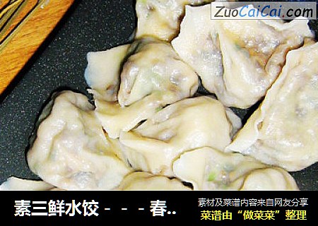 素三鲜水饺－－－春天的韭菜那是一个香