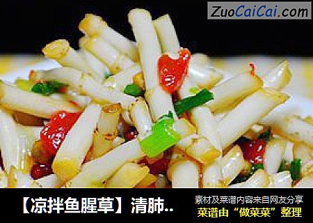 【凉拌鱼腥草】清肺最好的野菜