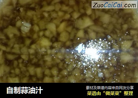 自制蒜油汁