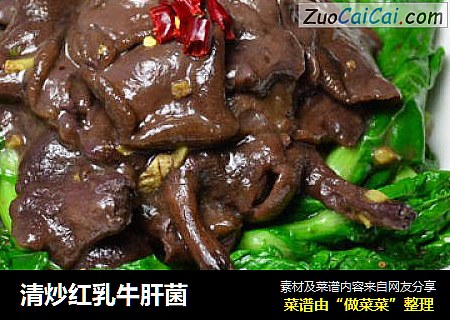 清炒红乳牛肝菌