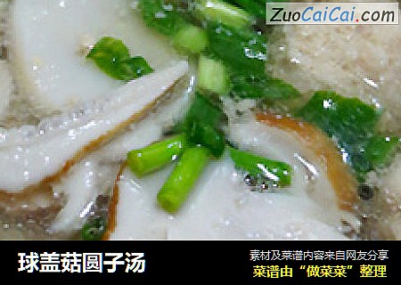 球盖菇圆子汤