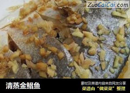 清蒸金鲳鱼