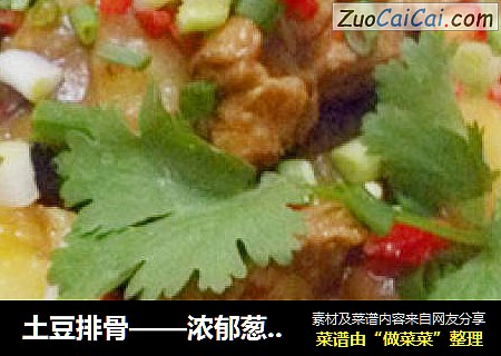 土豆排骨——浓郁葱茏（非油炸）