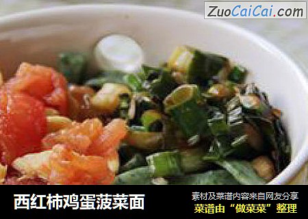 西红柿鸡蛋菠菜面