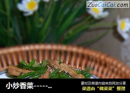 小炒香菜-----春季快手菜