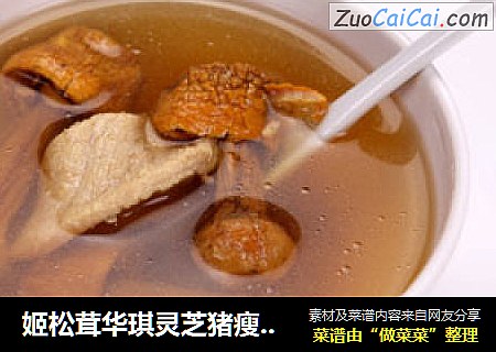 姬松茸华琪灵芝猪瘦肉汤