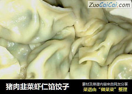 猪肉韭菜虾仁馅饺子