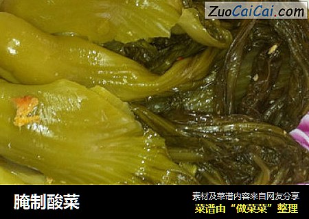 腌制酸菜