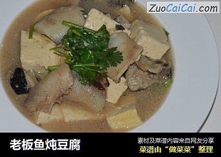 老板鱼炖豆腐