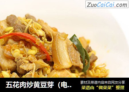 五花肉炒黄豆芽（电饭煲版）