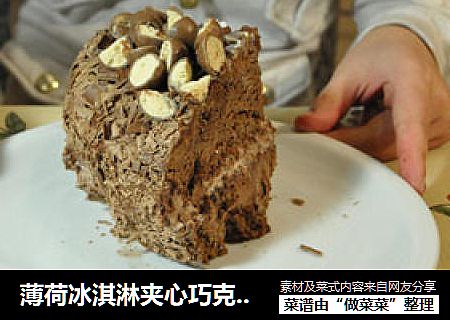 薄荷冰淇淋夹心巧克力蛋糕