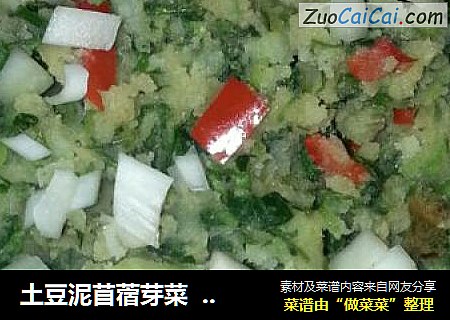 土豆泥苜蓿芽菜  也叫土豆苜蓿芽然然菜