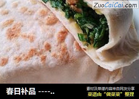 春日补品 ---- 韭菜盒子
