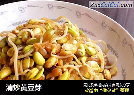 清炒黄豆芽