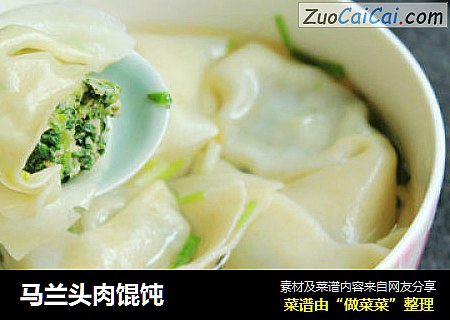 马兰头肉馄饨