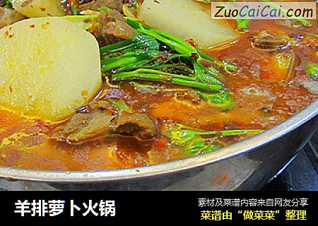 羊排萝卜火锅