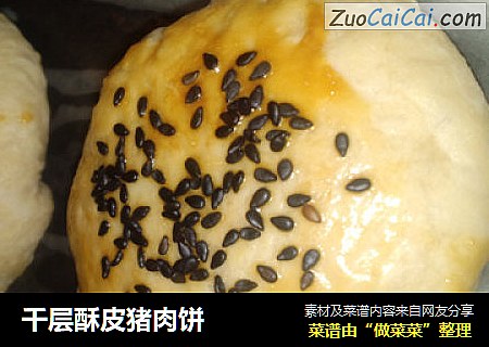 千层酥皮猪肉饼