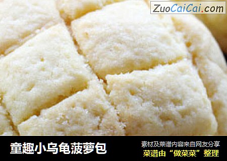 童趣小乌龟菠萝包