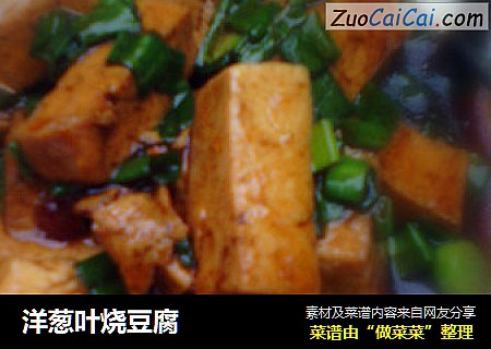 洋葱叶烧豆腐