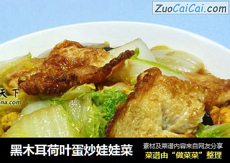 黑木耳荷叶蛋炒娃娃菜