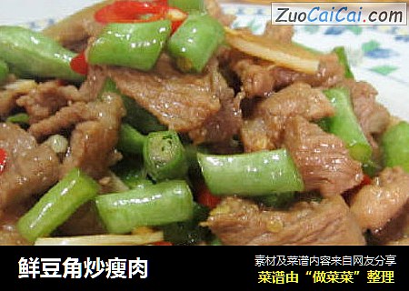鲜豆角炒瘦肉