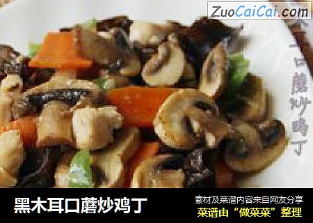 黑木耳口蘑炒鸡丁