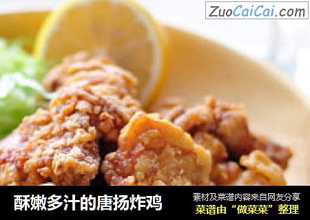 酥嫩多汁的唐扬炸鸡