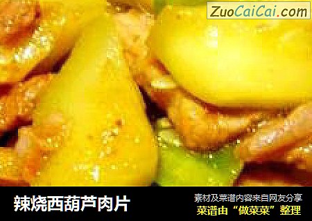辣烧西葫芦肉片