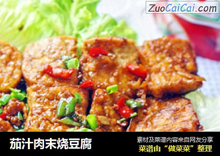 茄汁肉末烧豆腐