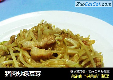 猪肉炒绿豆芽