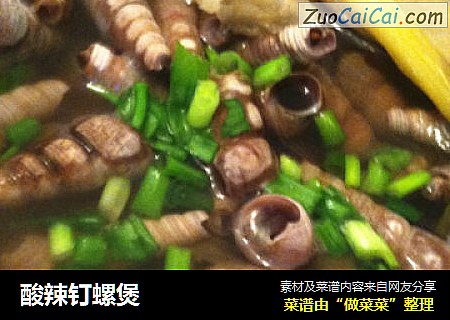 酸辣钉螺煲