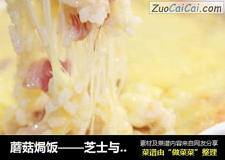 蘑菇焗饭——芝士与蘑菇的香味交织，演奏出的浓郁饭香
