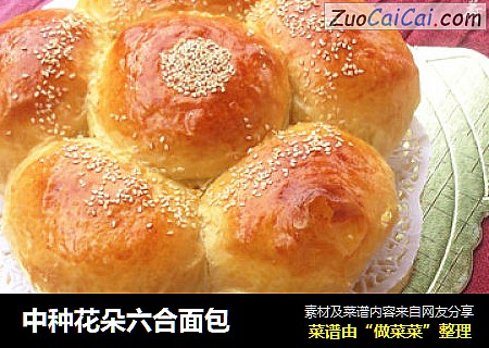 中种花朵六合面包