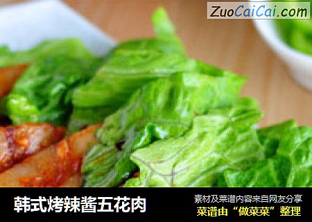 韩式烤辣酱五花肉