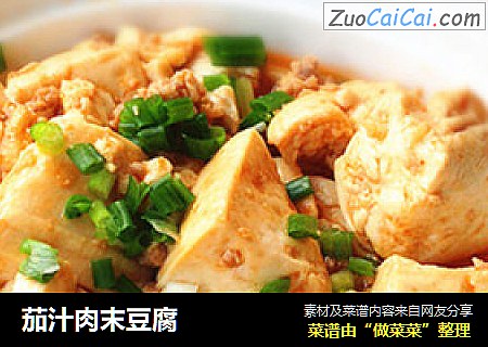 茄汁肉末豆腐