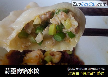 蒜薹肉馅水饺