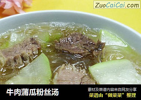 牛肉蒲瓜粉丝汤
