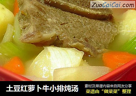 土豆红萝卜牛小排炖汤