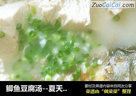 鲫鱼豆腐汤--夏天滋润汤