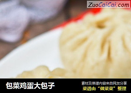 包菜鸡蛋大包子
