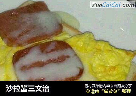 沙拉酱三文治