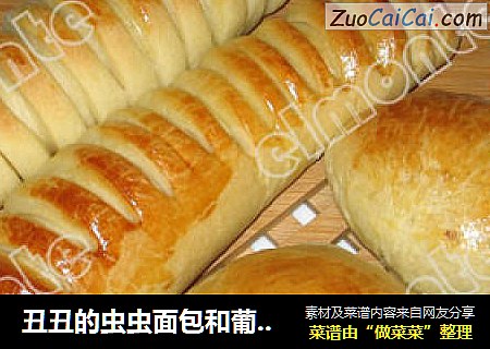丑丑的虫虫面包和葡萄干面包