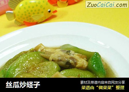 丝瓜炒蛏子