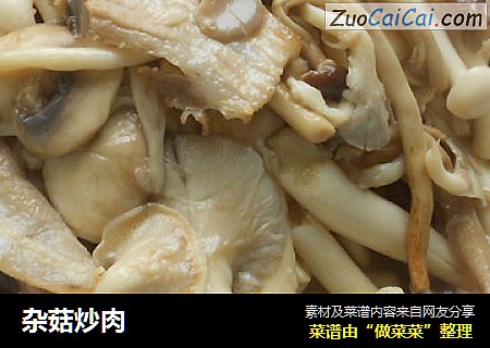 杂菇炒肉