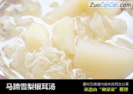 马蹄雪梨银耳汤