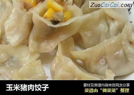 玉米猪肉饺子