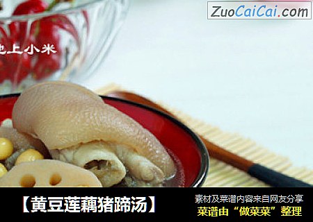【黄豆莲藕猪蹄汤】