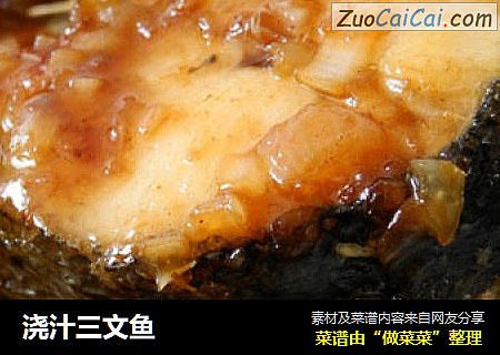浇汁三文鱼