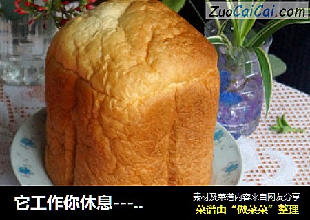 它工作你休息---一键式带来的奶香面包