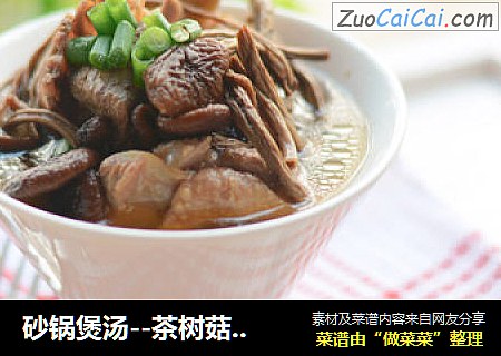 砂锅煲汤--茶树菇煲鸭汤